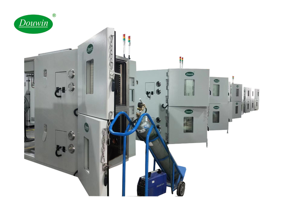 China Touch Screen Two Zones Constant Temperature Humidity Test Chamber
