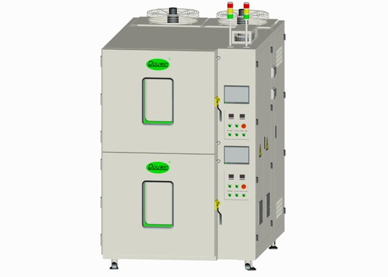 Small Climatic Multilayer Test Chamber Two Zones With Temperature Resistant Rubber