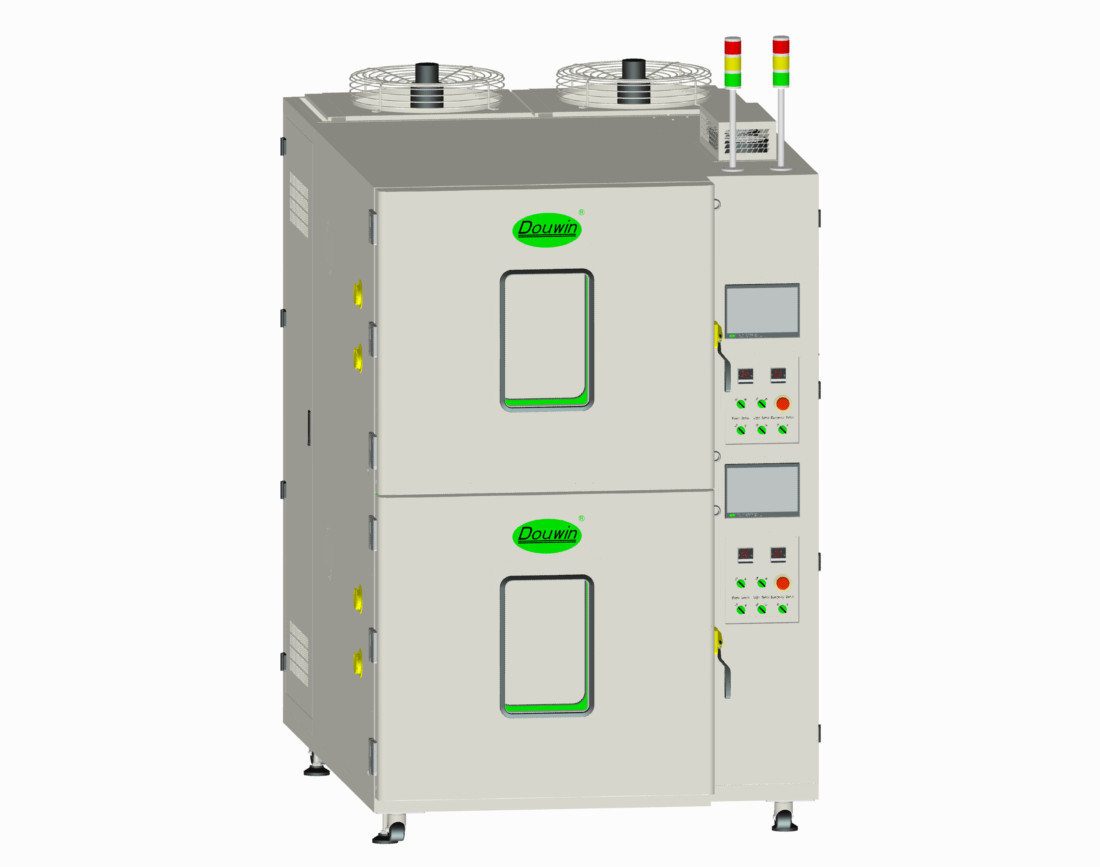 Small Climatic Multilayer Test Chamber Two Zones With Temperature Resistant Rubber
